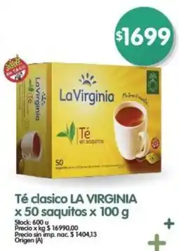 Supermercados Buenos Días La virginia té clasico oferta