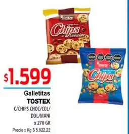Supermercados Top Tostex galletitas oferta