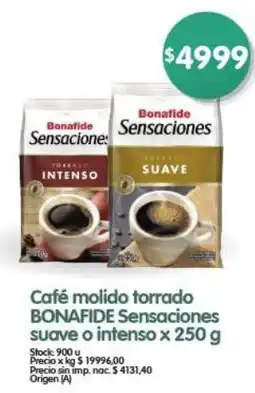 Supermercados Buenos Días Bonafide café molido torrado Sensaciones oferta