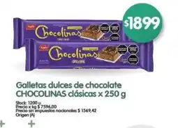 Supermercados Buenos Días Chocolinas galletas dulces de chocolate oferta