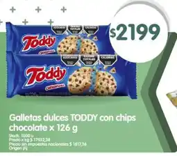 Supermercados Buenos Días Toddy galletas dulces con chips chocolate oferta