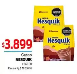Supermercados Top Nesquik cacao oferta