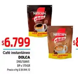 Supermercados Top Nescafe dolca cafe instantaneo oferta