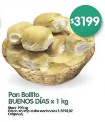Supermercados Buenos Días Buenos días pan bollito oferta