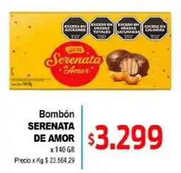 Supermercados Top Garrido bombón serenata de amor oferta