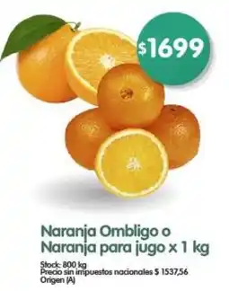 Supermercados Buenos Días Naranja Ombligo o Naranja para jugo oferta
