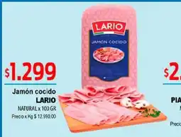 Supermercados Top Lario jamón cocido oferta