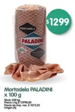Supermercados Buenos Días Paladini mortadela oferta