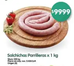 Supermercados Buenos Días Salchichas Parrilleras oferta