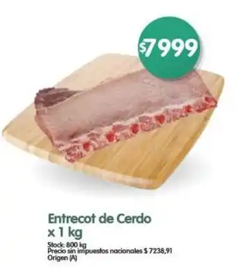 Supermercados Buenos Días Entrecot de Cerdo oferta