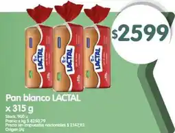 Supermercados Buenos Días Lactal pan blanco oferta