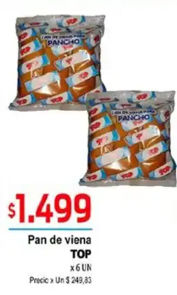 Supermercados Top Top pan de viena oferta