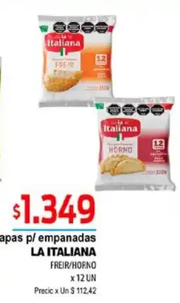 Supermercados Top La italiana empanadas freir/horno oferta