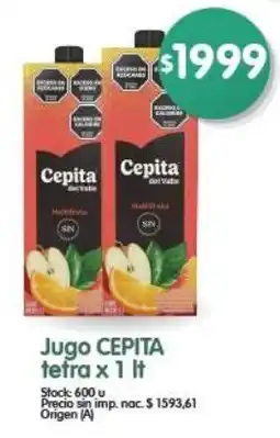 Supermercados Buenos Días Cepita jugo tefra oferta