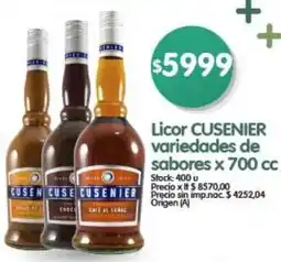 Supermercados Buenos Días Licor Cusenier oferta