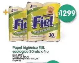 Supermercados Buenos Días Fiel papel higiénico ecologico oferta