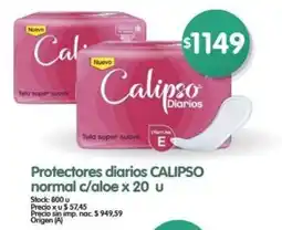 Supermercados Buenos Días Calipso protectores diarios oferta