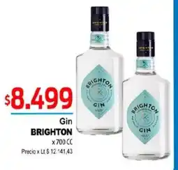 Supermercados Top Brighton gin oferta