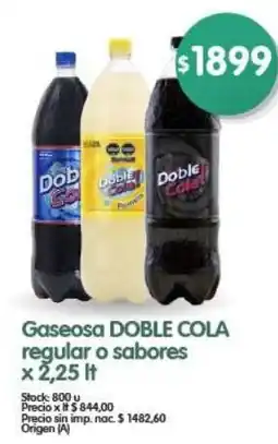 Supermercados Buenos Días Doble cola gaseosa regular o sabores oferta