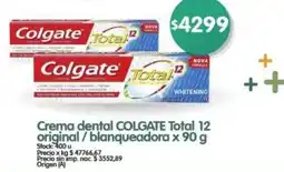 Supermercados Buenos Días Colgate crema dental Total 12 oferta