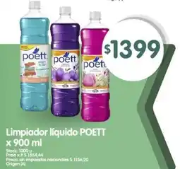 Supermercados Buenos Días Poett limpiador liquido oferta
