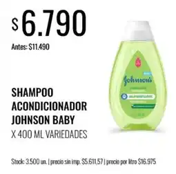 Super MAMI Johnson baby shampoo acondicionador oferta