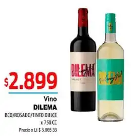 Supermercados Top Dilema vino bco/rosado/tinto dulce oferta