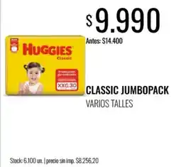Super MAMI Huggies classic jumbopack oferta
