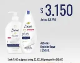 Super MAMI Dove jabones líquidos oferta