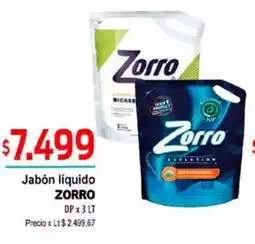Supermercados Top Zorro jabón líquido oferta