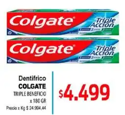 Supermercados Top Colgate dentífrico triple beneficio oferta