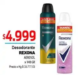 Supermercados Top Rexona desodorante aerosol oferta