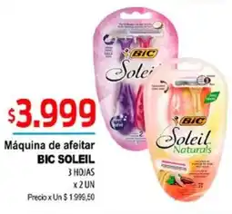 Supermercados Top Bic soleil máquina de afeitar oferta