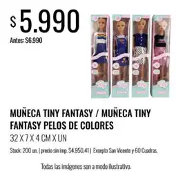 Super MAMI Tiny muñeca tiny fantasy peleos de colores oferta