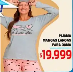 Supermercados Top Pijama mangas largas para dama oferta