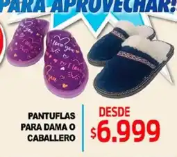 Supermercados Top Pantuflas para dama o caballero oferta