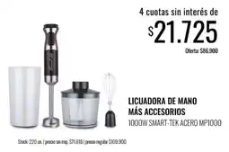Super MAMI Smart-tek licuadora de mano más accesorios oferta