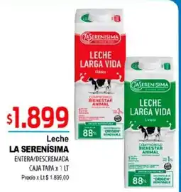 Supermercados Top La serenisima leche entera o descremada oferta