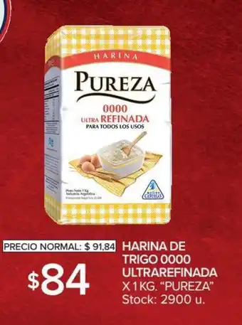 Carrefour Market Pureza Harina de Trigo 0000 Ultrarefinada x 1kg oferta