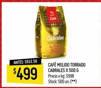 Changomas Café molido torrado cabrales x 500 g oferta