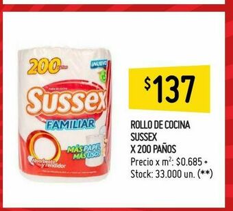 Changomas Rollo de cocina sussex x 200 paños oferta