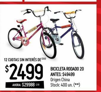 Changomas Bicicleta rodado 20 oferta