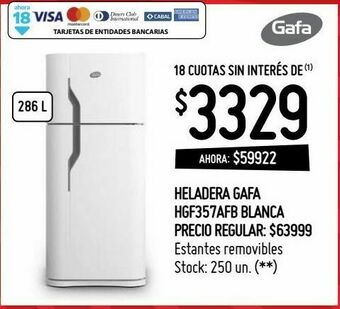 Heladera gafa
