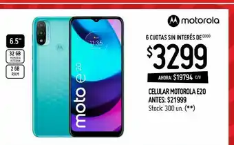 Changomas Celular motorola e20 oferta