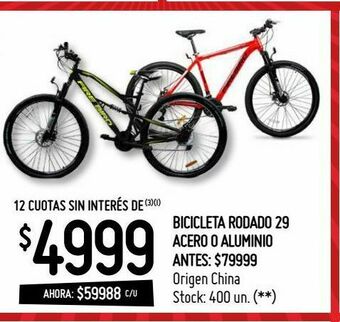 Changomas Bicicleta rodado 29 oferta