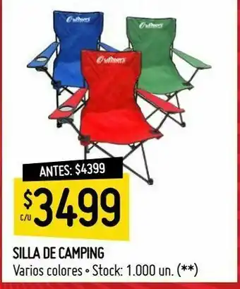 Walmart Silla de camping oferta