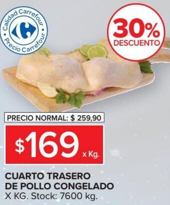 Carrefour Market Cuarto Trasero de Pollo Congelado oferta