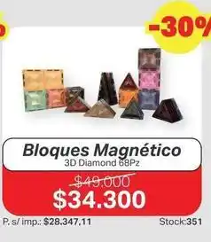Ferniplast 3d - bloques magnético diamond 68pz oferta
