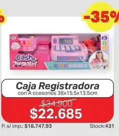 Ferniplast Caja registradora con accesorios oferta