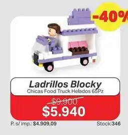 Ferniplast Chicas food truck helados 65pz oferta